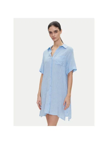 DKNY Nočna srajca Svetlo Relaxed Fit modra