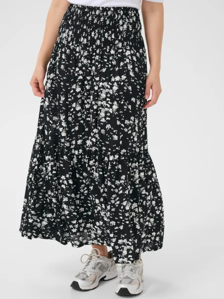 Kaffe Fustă Beathe negru alb