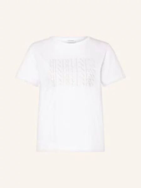 Comma casual identity Tričko pastelově zelená / pastelově růžová bílá