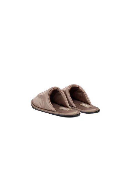Calvin Klein Jeans Papuče Slipper Satin Moire bež