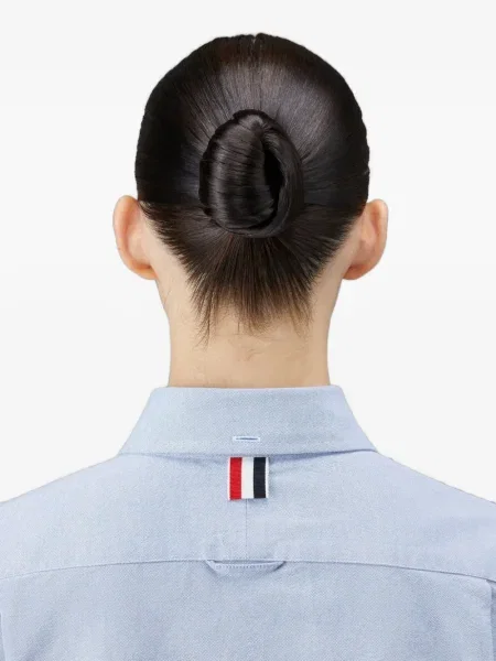 Cămașă Thom Browne din țesătură twill albastru