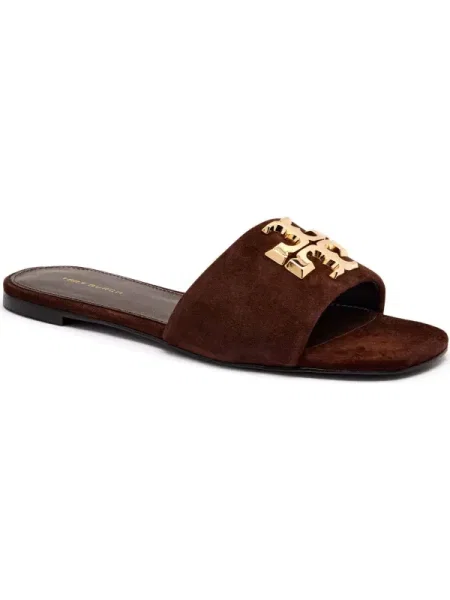 TORY BURCH De piele șlapi ELEANOR maro