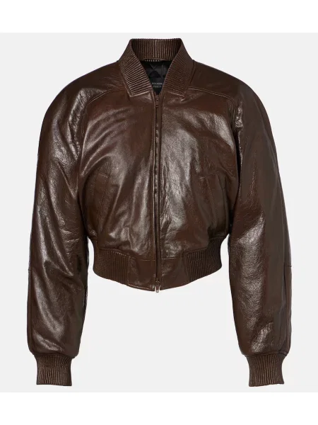 Kurtka skórzana Phoebe Philo brązowa