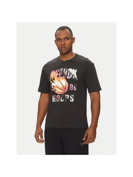 Reebok Футболка Regular Fit чорний