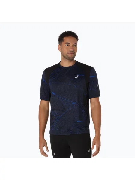 Tricou de alergare pentru bărbați ASICS Road Lite-Show SS performance black negru