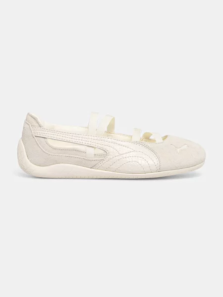Sneakerși Puma din piele bej