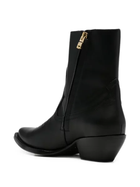 Botine Amiri din piele negru