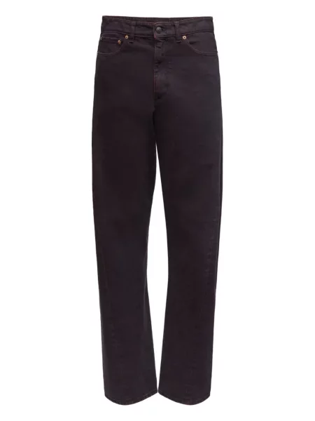 Дънки straight leg Mm6 Maison Margiela виолетово