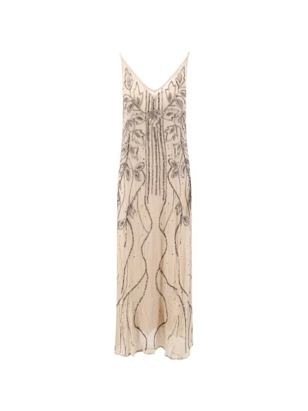 Rochie midi Mes Demoiselles cu decolteu în V