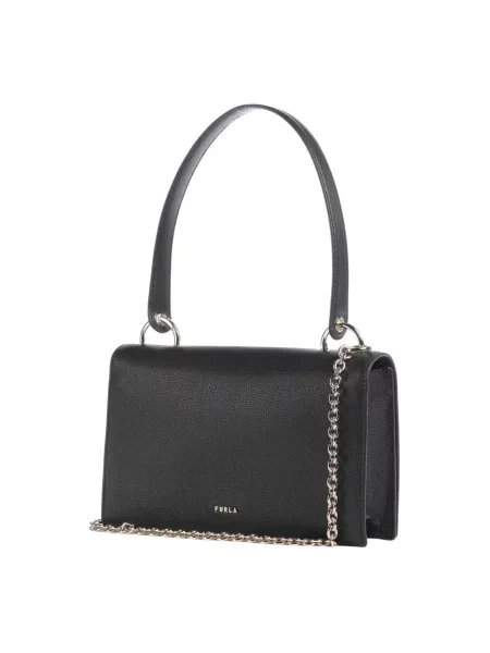 Torebka crossbody Furla skórzana czarna