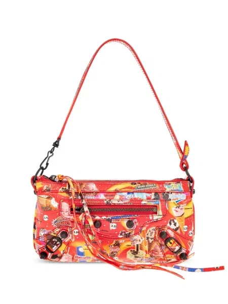 Geantă Balenciaga cu imagine roșu