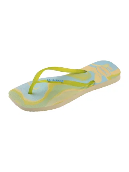 HAVAIANAS Ujjelválasztó-pántos szandál Square Jelly limone