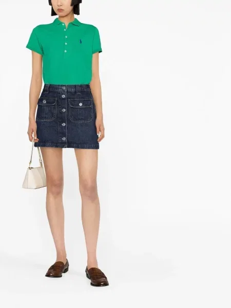 Lanene čarape Polo Ralph Lauren s vezicama niski struk crna