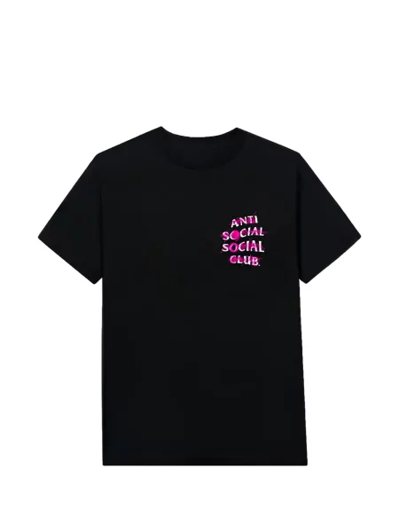 Tricou Anti Social Social Club cu imagine negru