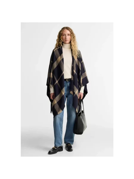 Sweter Barbour w kratę niebieski