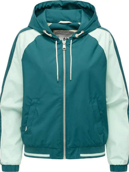 Ragwear Geacă funcțională petrol / mentă verde