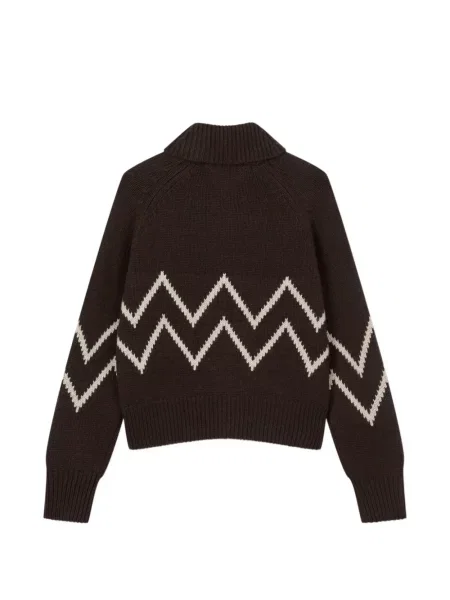Cardigan Tomboy tricotate maro