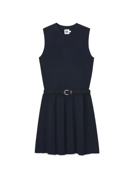 Cu centură rochie mini B+ab albastru