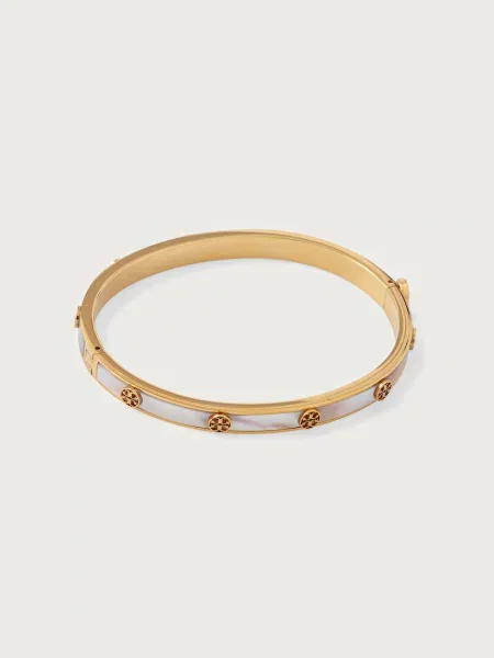 Tory Burch zapestnica pozlačena biserna Thin Icon