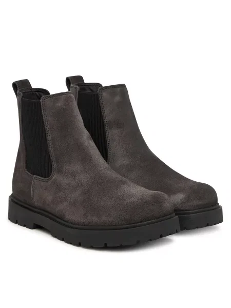 Členková obuv s elastickým prvkom Birkenstock Highwood Slip On Tmavosivá