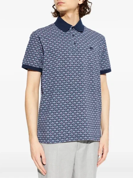 Polo Etro cu model floral cu imagine albastru
