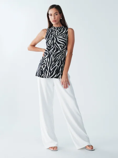 BWLDR Bluză Athens negru alb