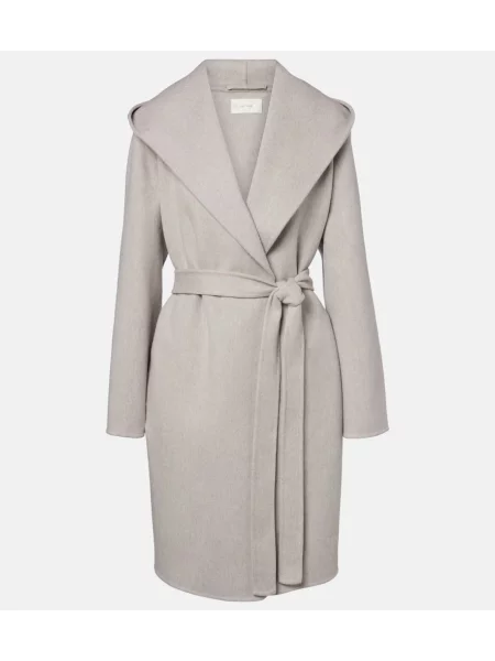 Palton The Row din cașmir gri