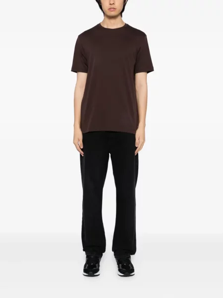 Tricou Michael Kors cu broderie maro