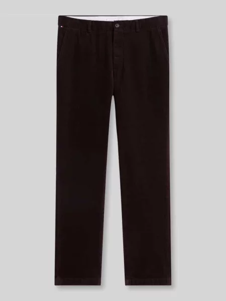 Spodnie sztruksowe o kroju slim fit z mieszanki bawełny Tommy Hilfiger