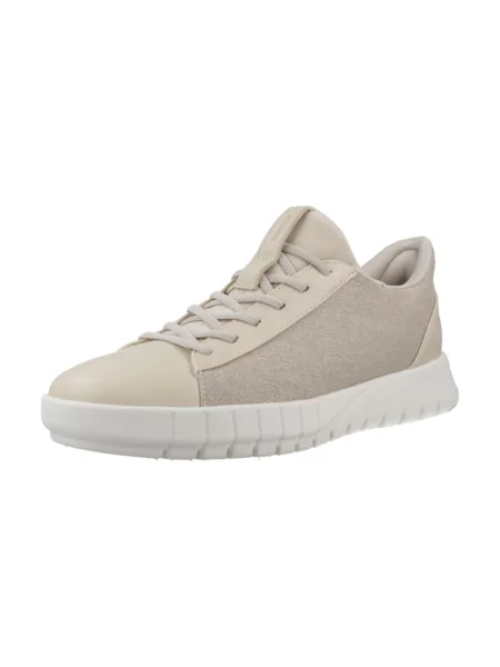 Sneakersy Geox skórzane beżowe
