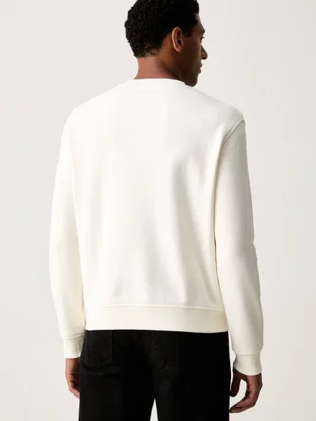 Karl Lagerfeld bluza z kapturem z bawełną beżowa