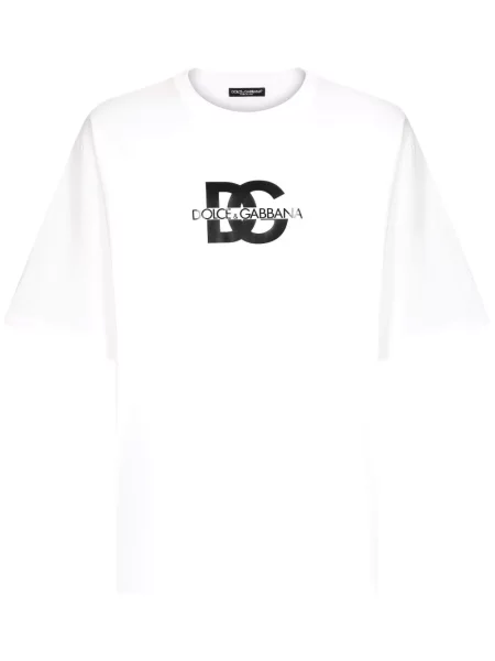 Tricou Dolce & Gabbana cu imagine alb