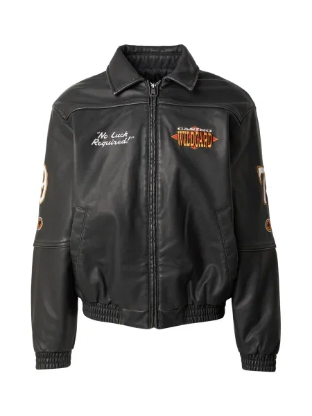 HOLLISTER Prijelazna jakna narančasta / tamno crvena / crna bijela