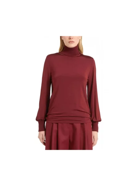 Sweter z golfem Marella do golfa czerwony