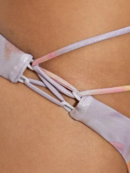 Virágos pántos bikini Diesel nyomtatás lila