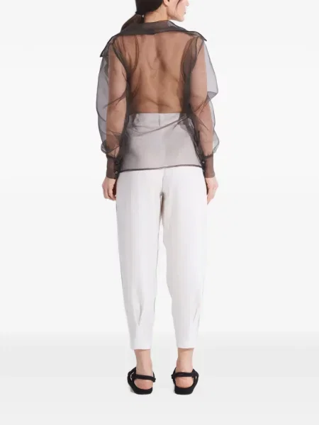 Μεταξωτός μπλέιζερ Tessitura Body Couture καφέ