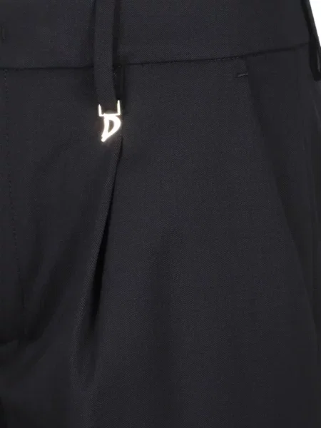 Pantaloni Dondup cu autograf negru