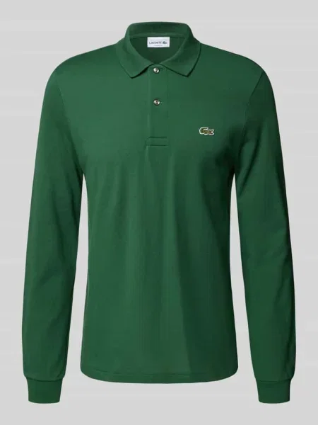 Lacoste longsleeve gładki zielony