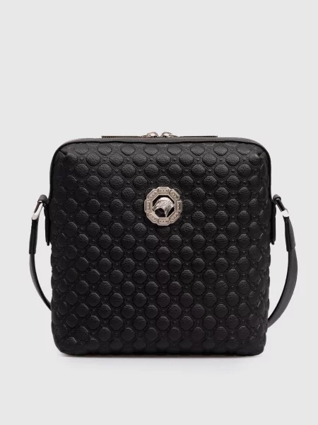 Кожаная сумка Stefano Ricci черная