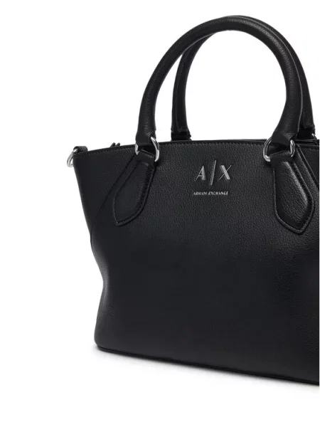 Armani Exchange crossbody torba za žene od imitacije kože crna