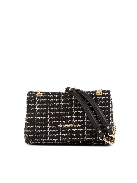 Torebka Valentino Bags tweedowa czarna