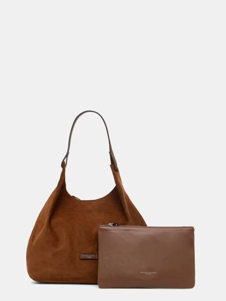 Gianni Chiarini kabelka typu shopper dámska kožená DUA hnedá