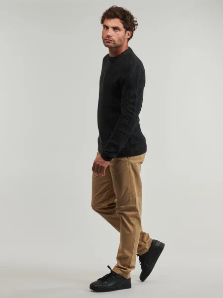 Kötött kerek nyakú szvetter Jack & Jones fekete