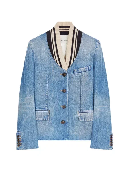 Sacou Dries Van Noten albastru