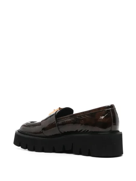 Pantofi loafer Agl cu cataramă maro