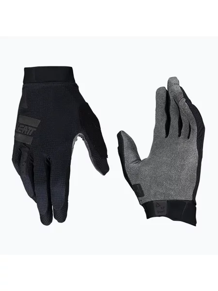 Cyklistické rukavice Leatt MTB GripR stealth černé
