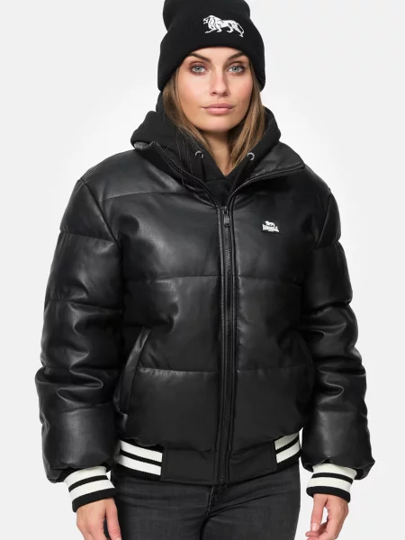 LONSDALE Geacă de iarnă Hybreasal negru alb