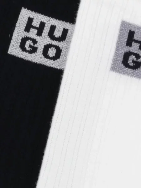 HUGO Ponožky 2P QS RIB GIFT CC W W bílé