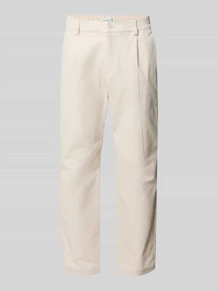 Spodnie sztruksowe z z tyłu model ‘MARC’ Casual Friday białe