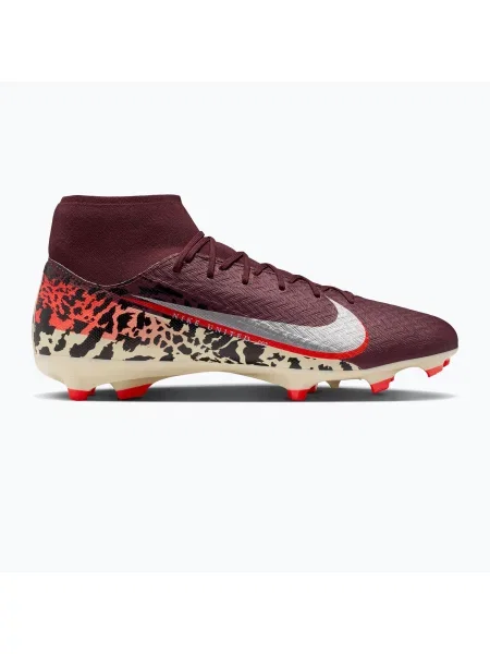 Férfi futballcipő Nike United Mercurial Superfly 10 Academy MG crush/metallic silver. Méret: 42 EU burgundy